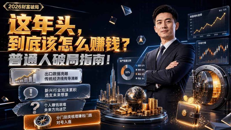 付费文章：这年头，到底该怎么赚钱？普通人破局指南！-紫橙项目网