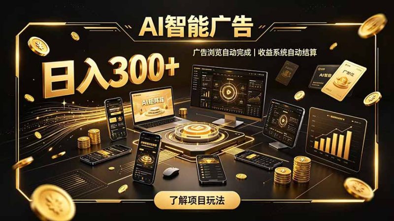 自研 AI 系统｜轻资产起步｜长期稳定收益｜宝妈 上班族轻轻松松日入300+-紫橙项目网