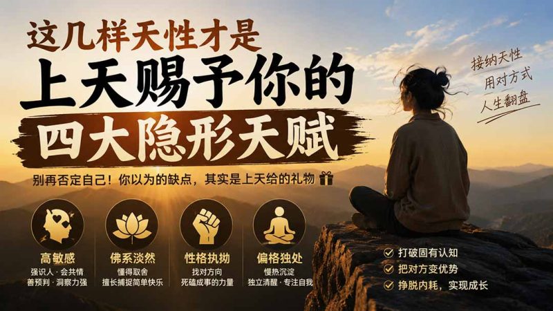 付费文章:这几样天性才是上天赐予你的四大隐形天赋-紫橙项目网