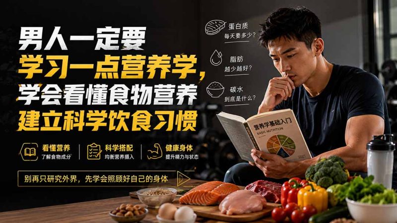 付费文章:男人一定要学习一点营养学,学会看懂食物营养建立科学饮食习惯-紫橙项目网