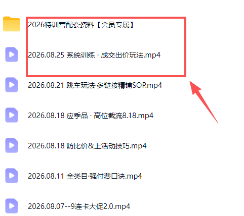 拼多多实战特训营(更新26年0827)：不管是新手入门或老商家冲量，都有实操方法，跟着学，少走弯路