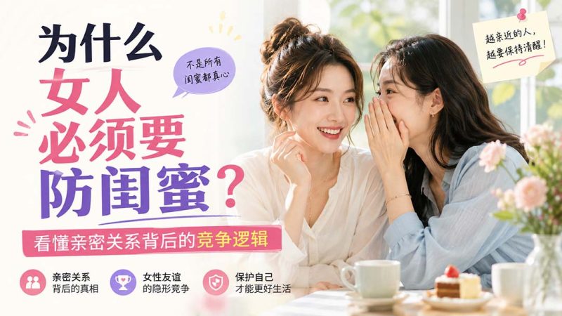 付费文章:为什么女人必须要防闺蜜?看懂亲密关系背后的竞争逻辑-紫橙项目网