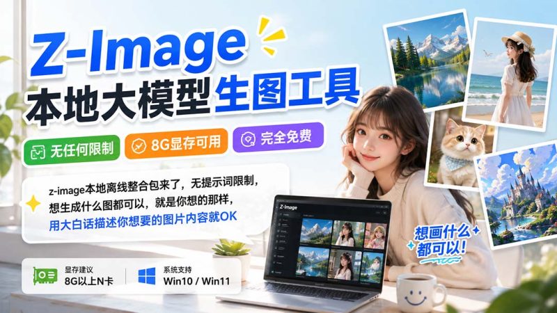 Z-Image本地大模型生图工具,无任何限制·8G显存可用·完全免费-紫橙项目网