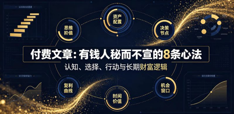 付费文章：有钱人秘而不宣的8条心法-紫橙项目网