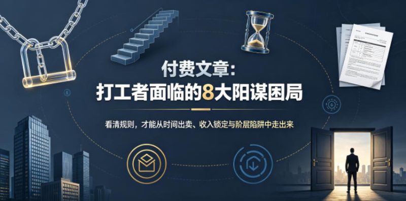 付费文章:打工者面临的8大阳谋困局-紫橙项目网