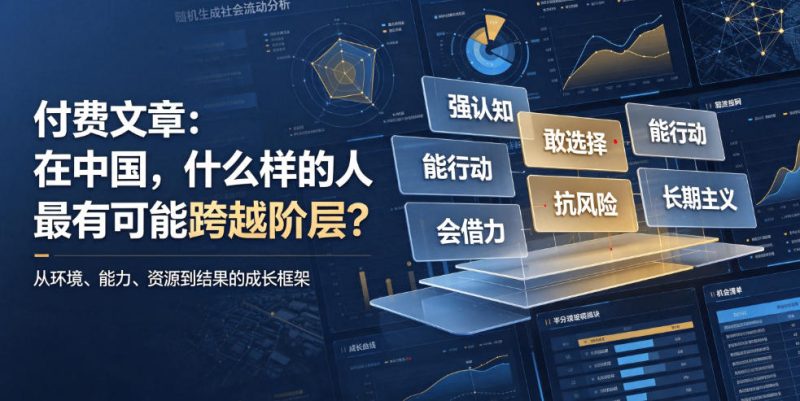 付费文章:在中国,什么样的人最有可能跨越阶层?-紫橙项目网