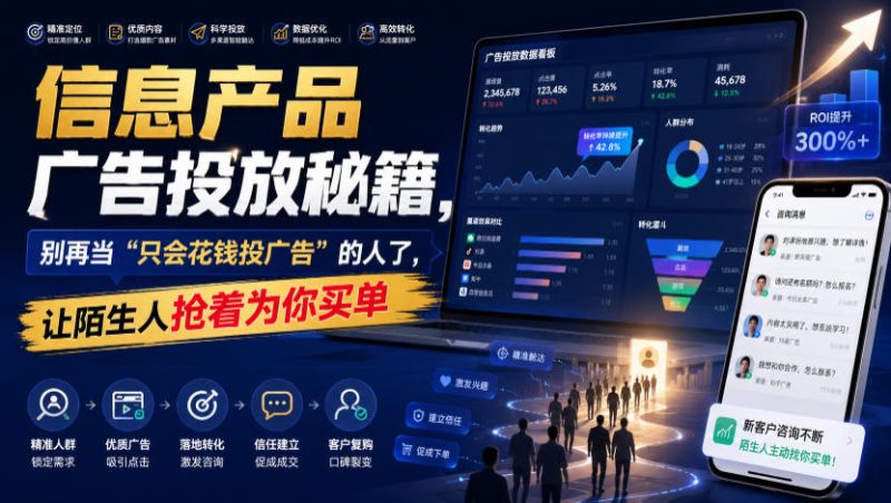 信息产品广告投放秘籍,别再当“只会花钱投广告”的人了,让陌生人抢着为你买单【原创双语字幕】 - 冒泡网