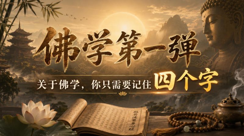 付费文章:佛学第一弹,关于佛学,你只需要记住四个字-紫橙项目网