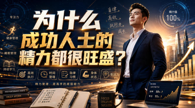 付费文章：为什么成功人士的精力都很旺盛？-紫橙项目网