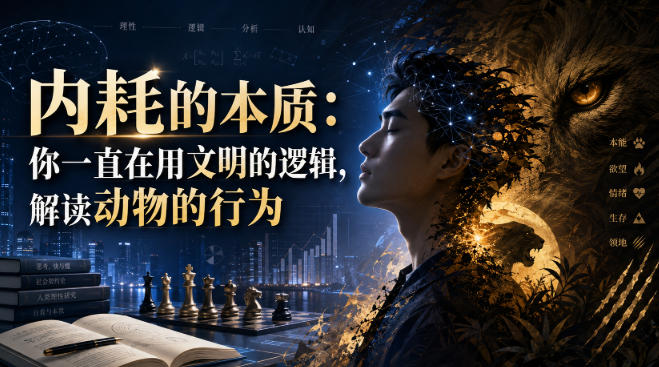 付费文章：内耗的本质：你一直在用文明的逻辑，解读动物的行为 - 冒泡网
