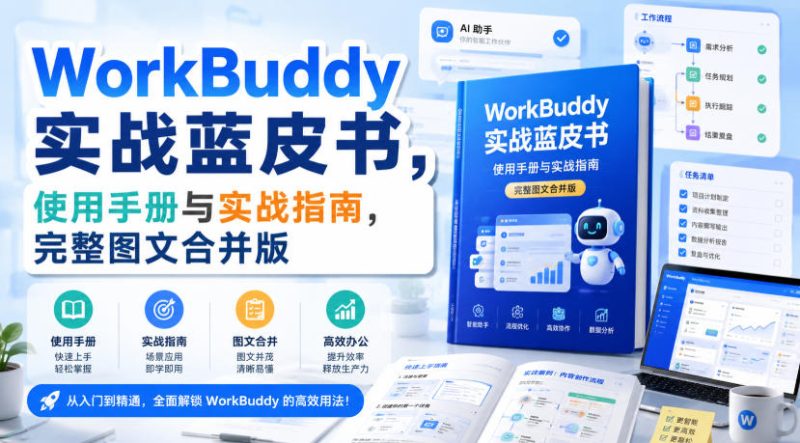 WorkBuddy实战蓝皮书,使用手册与实战指南,完整图文合并版-紫橙项目网