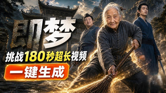 即梦挑战180秒超长视频!一键生成3分钟电影?完整制作流程详细分享!-紫橙项目网