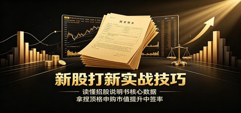新股打新实战技巧:读懂招股说明书核心数据,拿捏顶格申购市值提升中签率-紫橙项目网