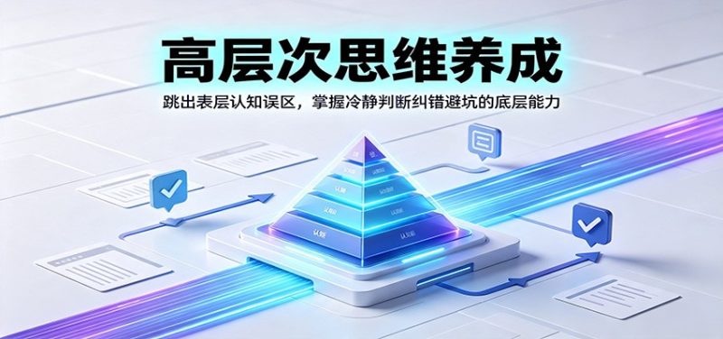 高层次思维养成:跳出表层认知误区,掌握冷静判断纠错避坑的底层能力-紫橙项目网