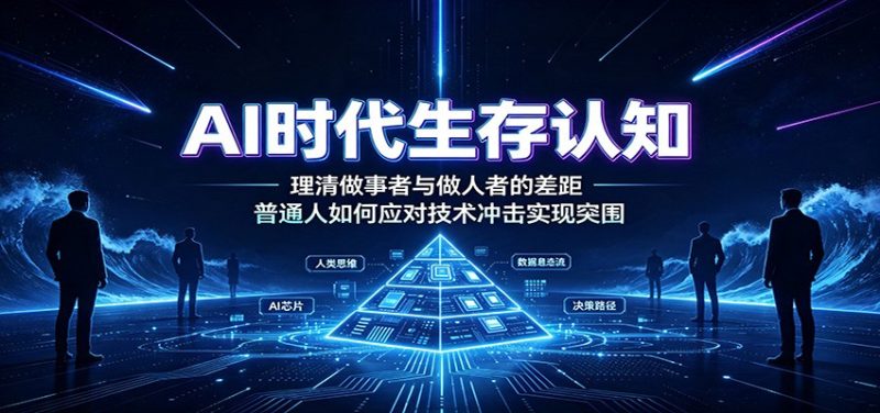 AI时代生存认知：理清做事者与做人者的差距，普通人如何应对技术冲击实现突围-紫橙项目网