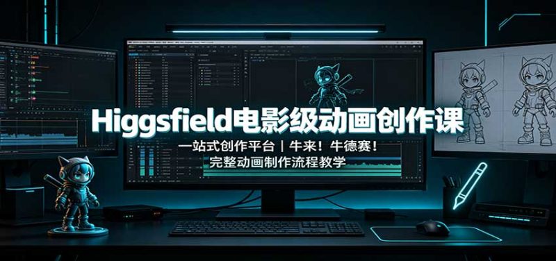 Higgsfield电影级动画创作课:一站式创作平台,牛来!牛德赛!完整动画制作流程教学-紫橙项目网
