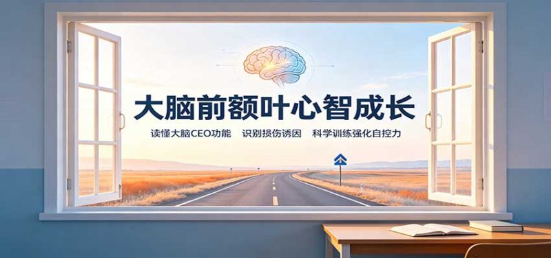 大脑前额叶心智成长:读懂大脑CEO功能,识别损伤诱因,科学训练强化自控力-紫橙项目网