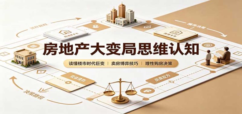 房地产大变局思维认知:读懂楼市时代巨变,卖房博弈技巧,理性购房决策-紫橙项目网