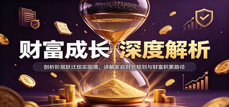 财富成长深度解析:剖析阶层跃迁现实困境,讲解家庭财务规划与财富积累路径-紫橙项目网