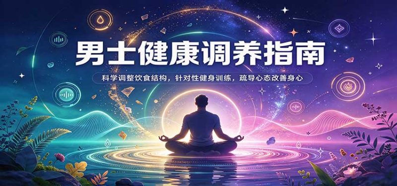 男士健康调养指南:科学调整饮食结构,针对性健身训练,疏导心态改善身心-紫橙项目网