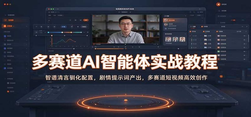 多赛道AI智能体实战教程:智谱清言驯化配置,剧情提示词产出,多赛道短视频高效创作-紫橙项目网