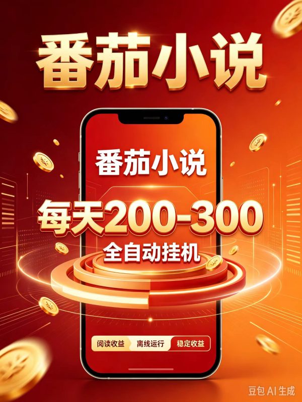 门槛极低的番茄全自动小说，日入200-300，项目非常火爆-紫橙项目网