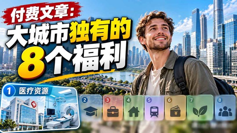 付费文章：大城市独有的8个福利-紫橙项目网