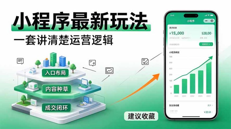 微信小程序最新玩法 四种收益来源,单日收入400+-紫橙项目网
