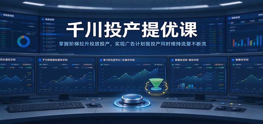 千川投产提优课：掌握阶梯拉升投放投产，实现广告计划提投产同时维持流量不断流