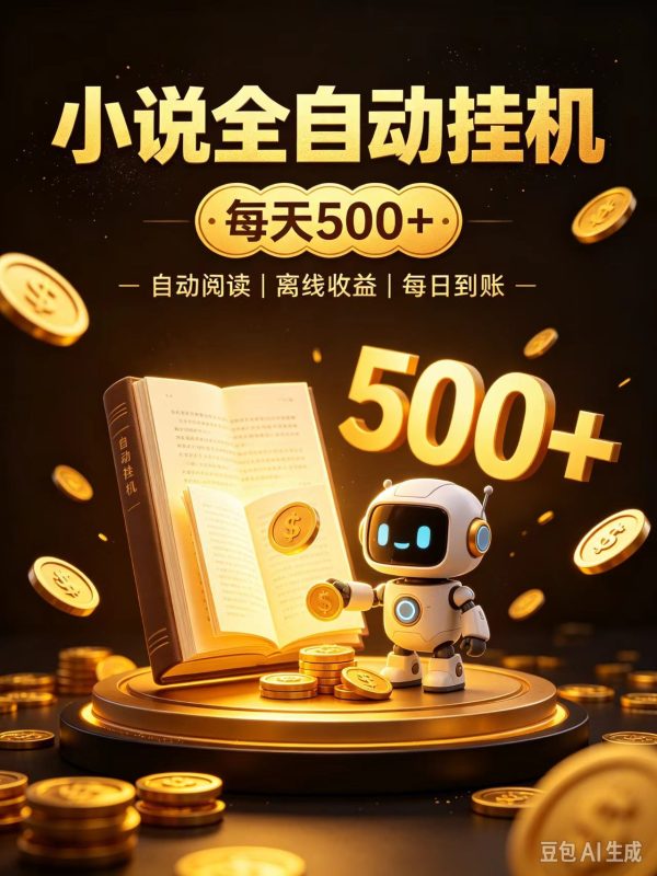 番茄全自动小说0门槛副业，日入300+，躺赚稳定风口项目-紫橙项目网