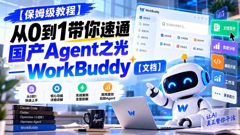 【保姆级教程】从0到1带你速通国产Agent之光—WorkBuddy【文档】-紫橙项目网