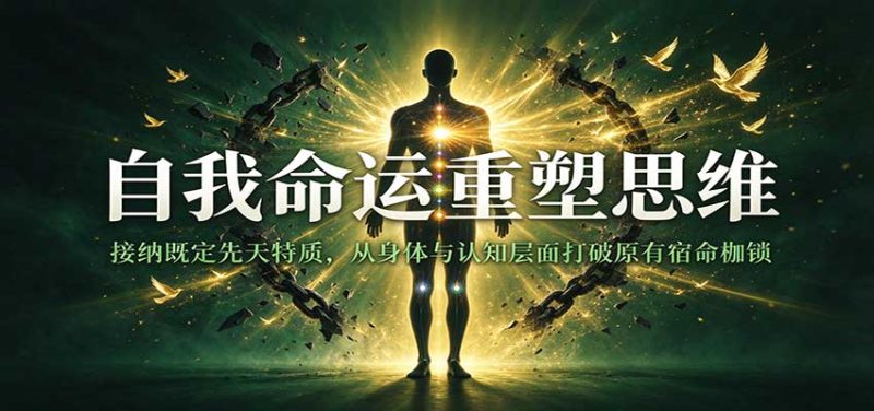 自我命运重塑思维:接纳既定先天特质,从身体与认知层面打破原有宿命枷锁-紫橙项目网