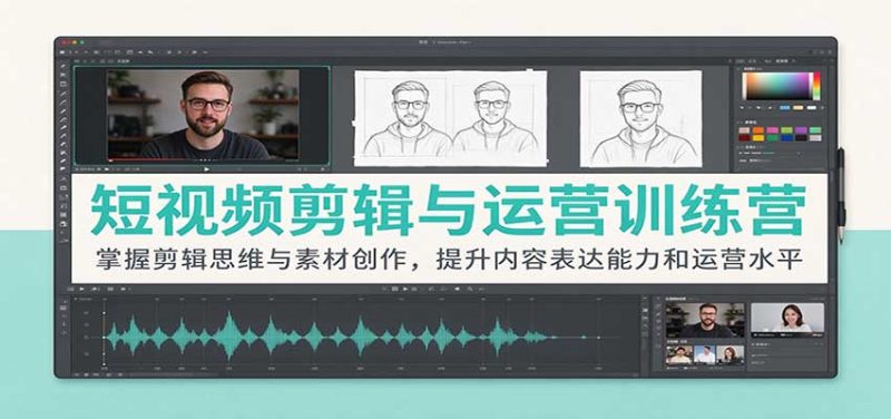 短视频剪辑与运营训练营:掌握剪辑思维与素材创作,提升内容表达能力和运营水平-紫橙项目网