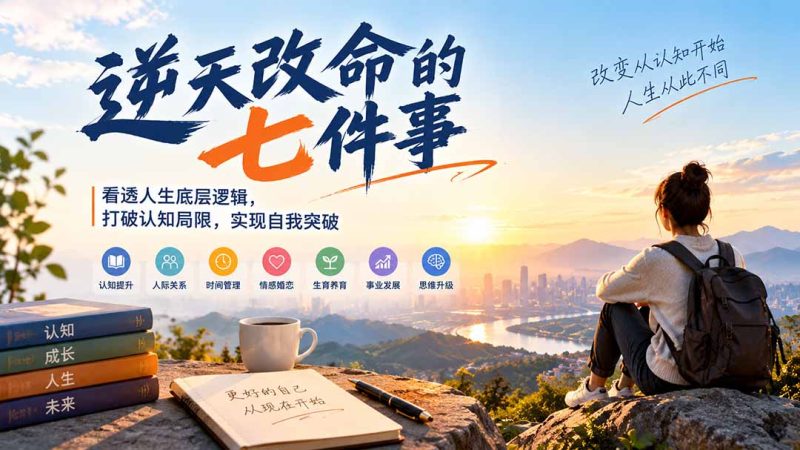 付费文章:逆天改命的七件事,看透人生底层逻辑,打破认知局限,实现自我突破 - 中创网