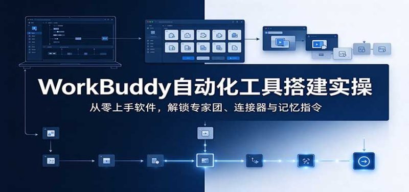 WorkBuddy自动化工具搭建实操:从零上手软件,解锁专家团、连接器与记忆指令-紫橙项目网