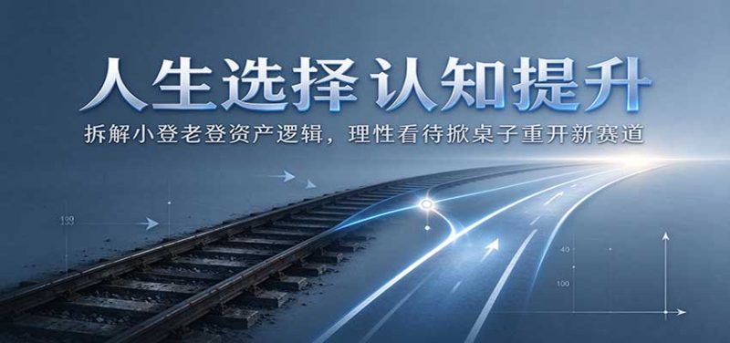 人生选择认知提升:拆解小登老登资产逻辑,理性看待掀桌子重开新赛道-紫橙项目网