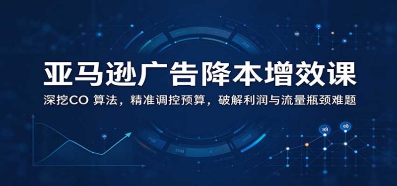 亚马逊广告降本增效课:深挖CO 算法,精准调控预算,破解利润与流量瓶颈难题-紫橙项目网