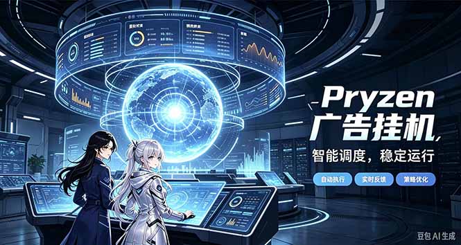 Pryzen广告全自动挂机给自己一个交代,门槛低,零基础小白也可以快速上手-紫橙项目网
